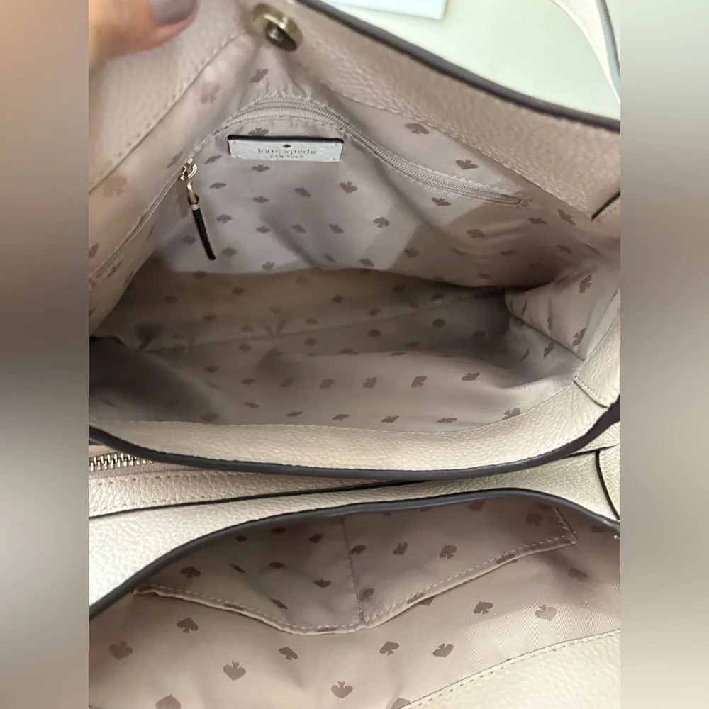 Kate Spade White and Tan Shoulder Bag - Picture 5 of 12